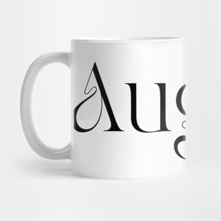 August Typography Mug